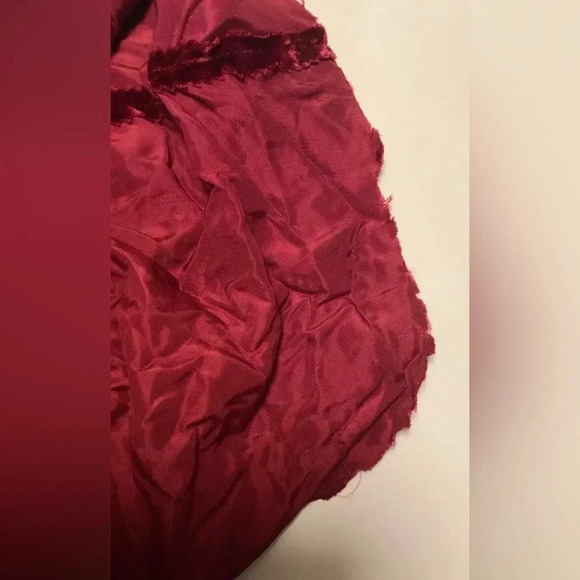 Vintage MICHAEL MAIELLA PAT RICHARDS SAKS Red Velvet S/s Dress Sz XS? - Picture 6 of 8